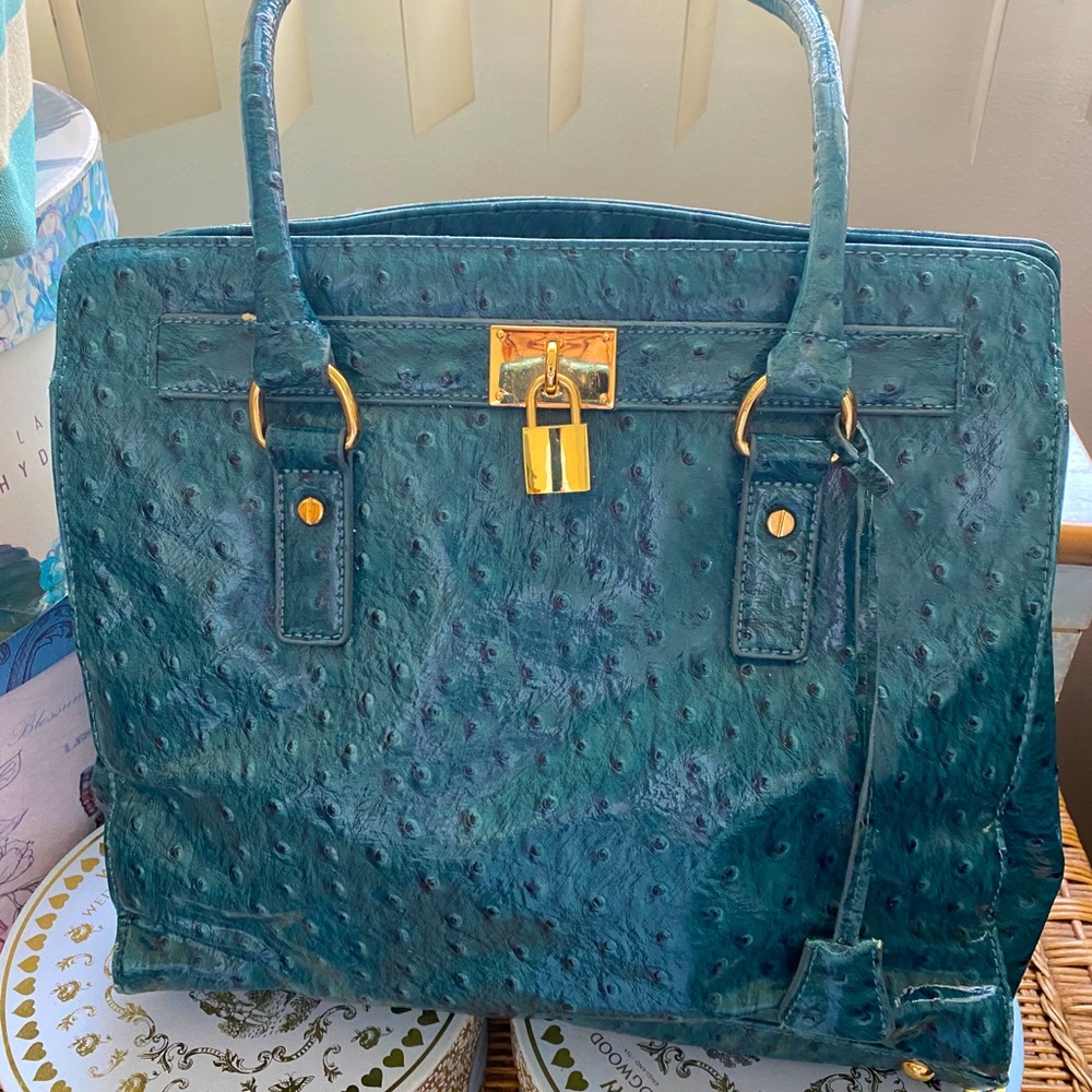 Faux Croc Handbag